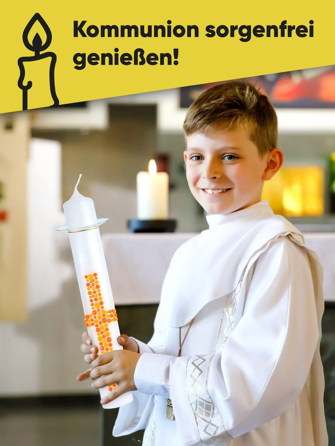 Kerzen-Tropfenfänger , Tropfschutz für Spitzkerzen - WikaKerzen